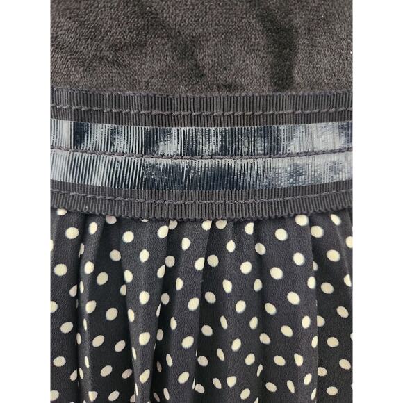 NWOT Coach Women's Micro Dots Pleated A Line Midi Skirt SIZE 2 black & White - Picture 5 of 7